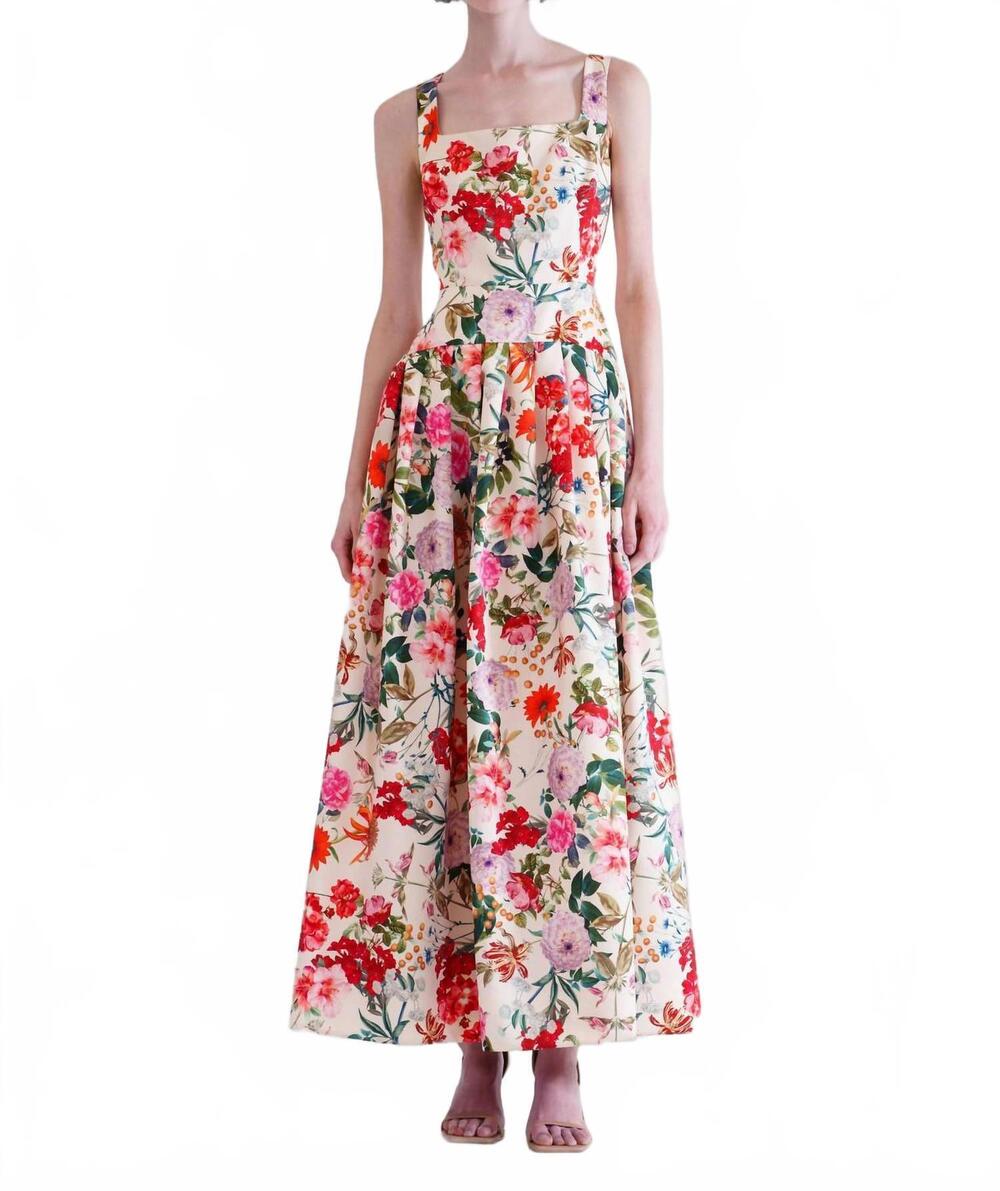 NEW JULIA JORDAN women's floral a-line gathered dress in garden party